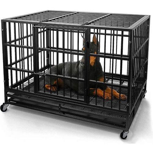 Dog cage pet metal heavy - cage, duty