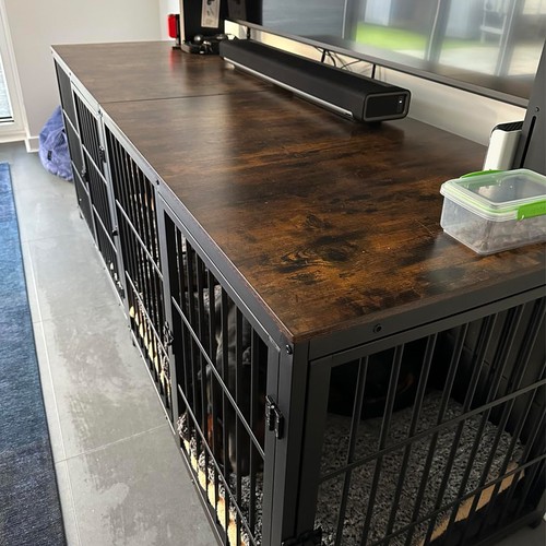 Farmhouse dog crate tv - farmhouse,