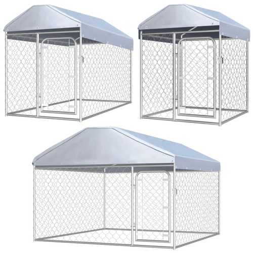 Outdoor metal dog kennel - dog,